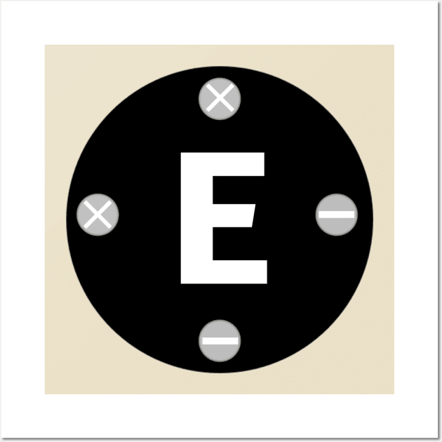 Letter E Wall Art by Menu.D